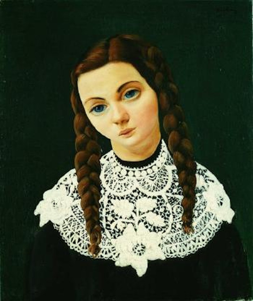 Jeune fille aux nattes by Moïse Kisling