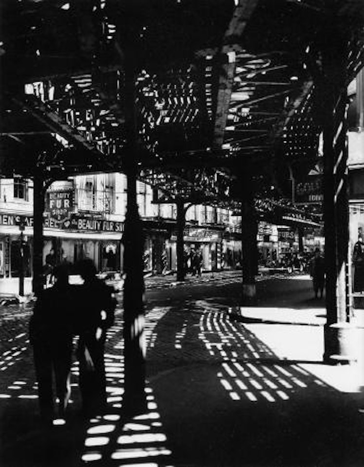 El, Second and Third Avenue Line by Berenice Abbott
