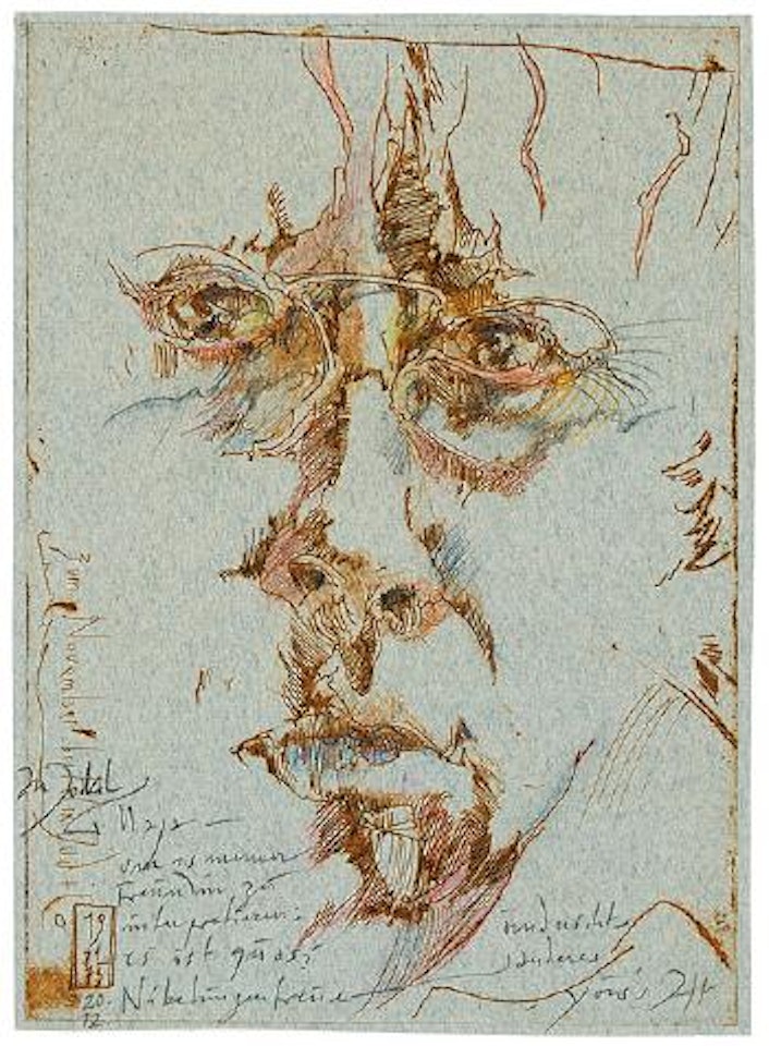 Nibelungentreue (Selbstbildnis) by Horst Janssen