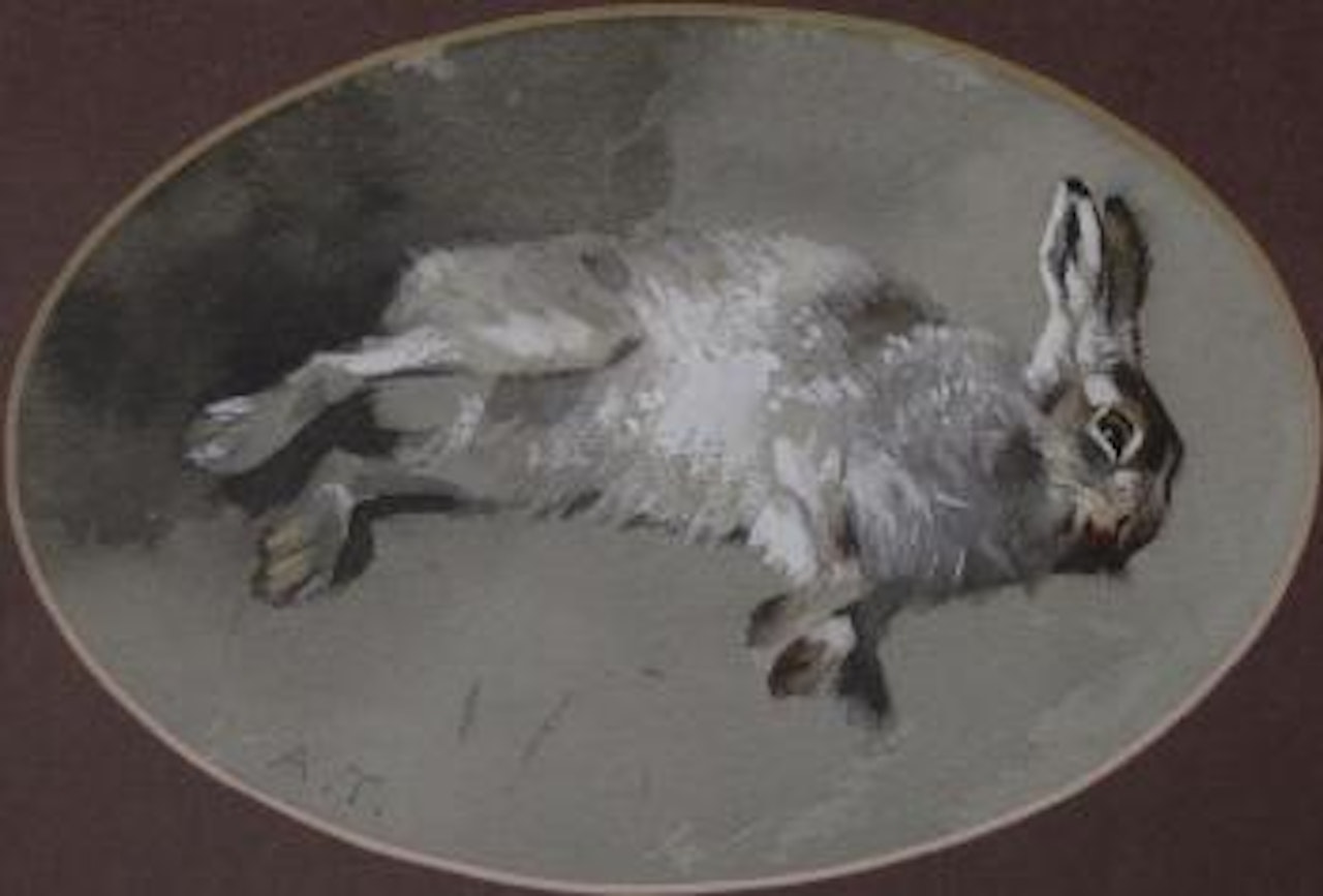A hare by Archibald Thorburn