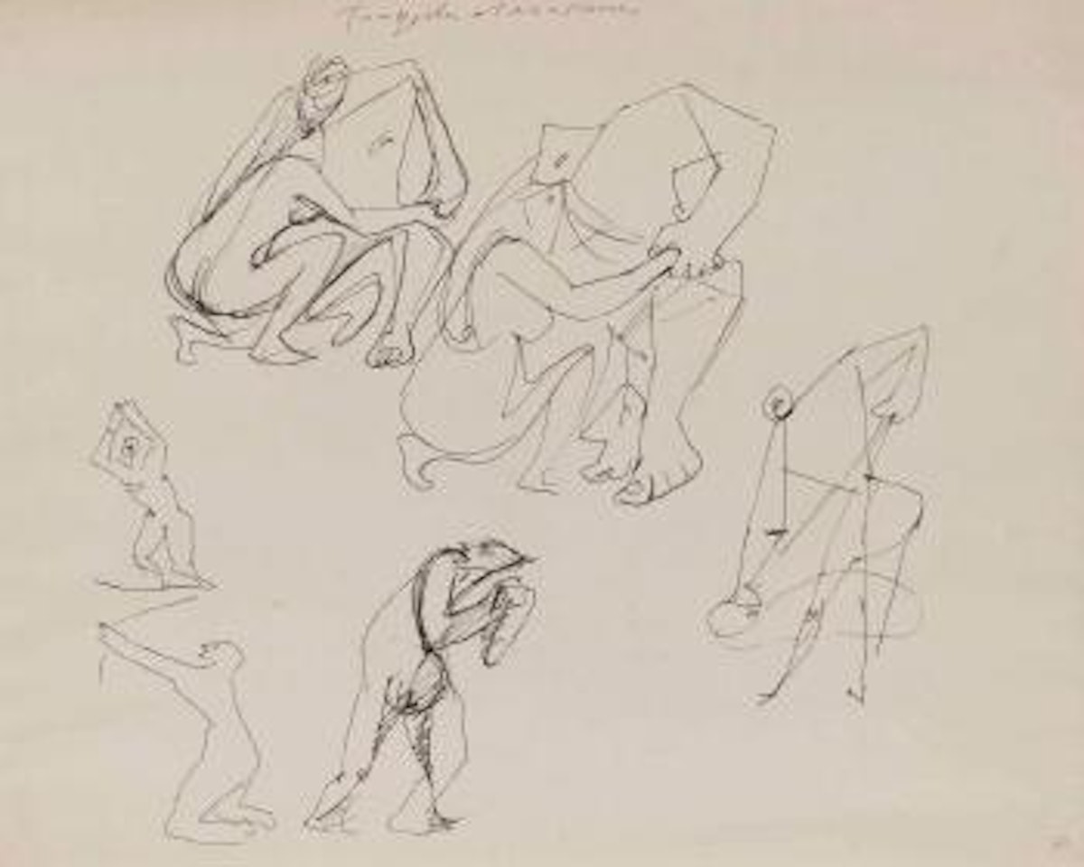 Tragédiens et massacres by André Masson