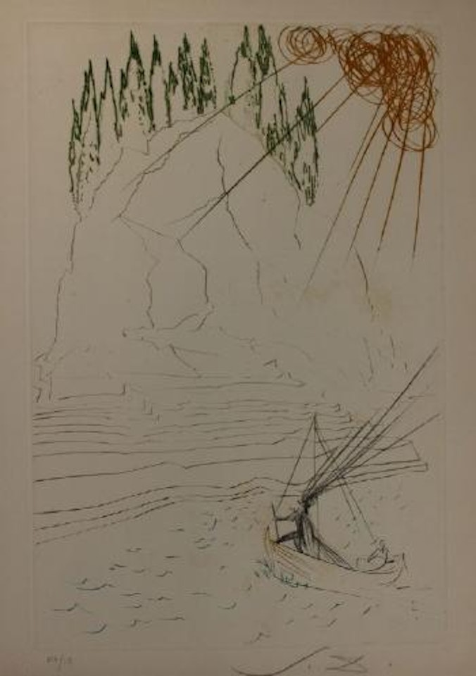 Tre illustrazioni per Tristano e Isotta by Salvador Dali