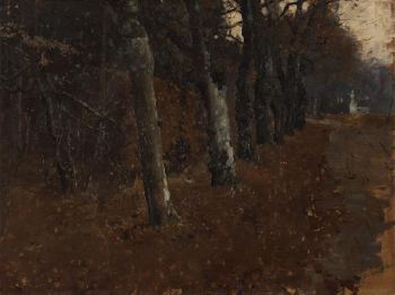 Alley in The Park by Albin Egger-Lienz