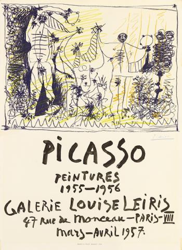 Picasso Peintures / Galerie Louise Leiris. 1957 by Pablo Picasso