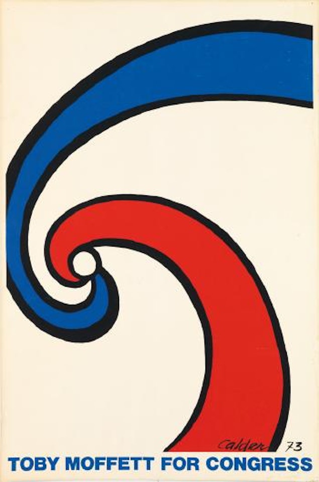 Toby Moffett for Congress. 1974 by Alexander Calder