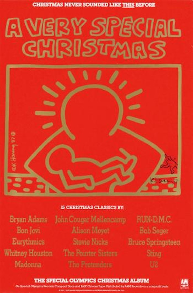 A Very Special Christmas. 1987 by Keith Haring