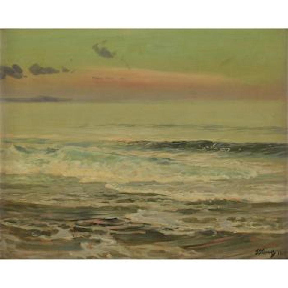 Seascape at dawn by Frederick Judd Waugh