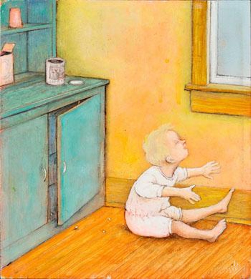 Sitting on Lye by William Kurelek