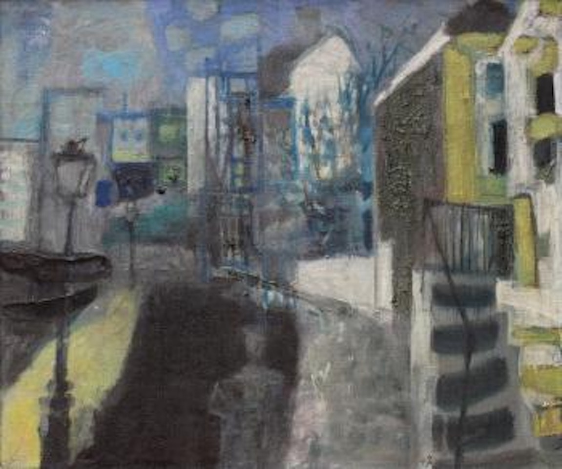 Scène de rue nocturne by Antoni Clavé