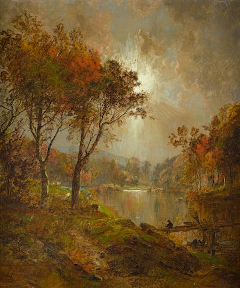 On the Ramapo River by Jasper Francis Cropsey