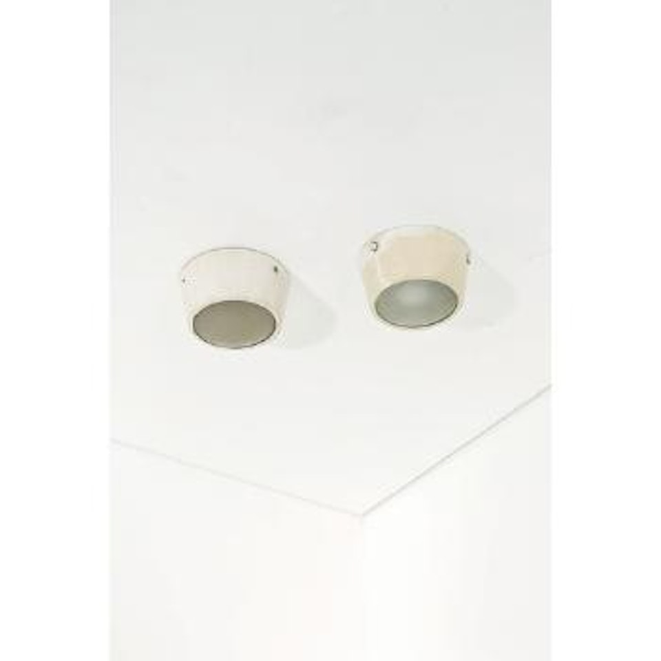 Coppia di lampade a plafone mod. n. 3001/14 by Gino Sarfatti