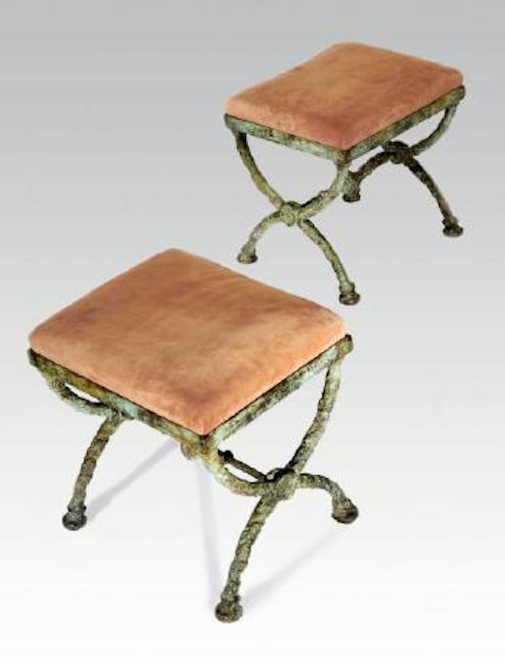 Tabourets en X, troisième version by Diego Giacometti