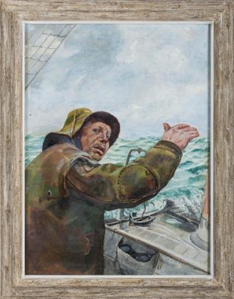 Babord litt: A little to the port side by Christian Krohg
