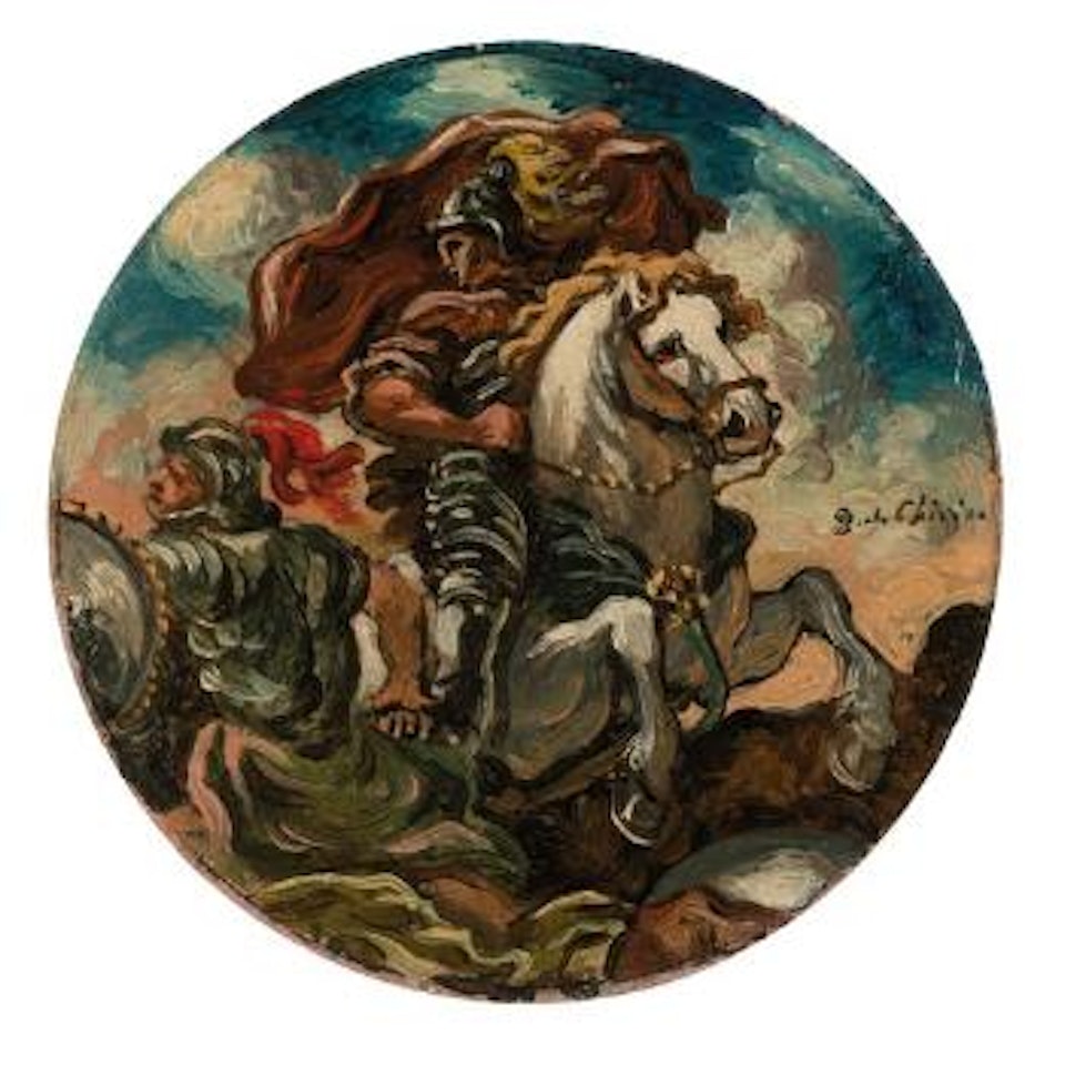 Cavaliere all'assalto by Giorgio de Chirico