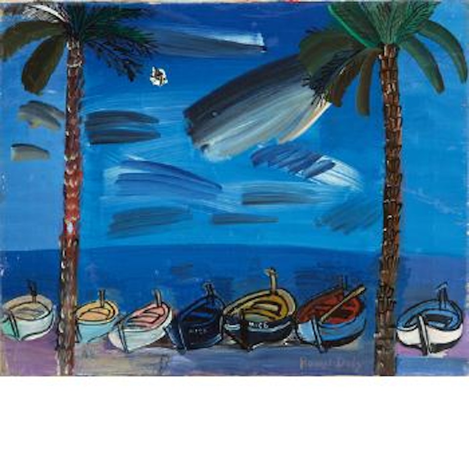 Nice, les barques ,
1929 by Raoul Dufy
