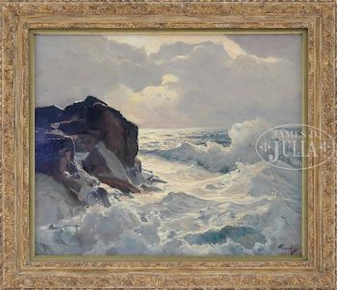 Rocks and waves by Frederick Judd Waugh