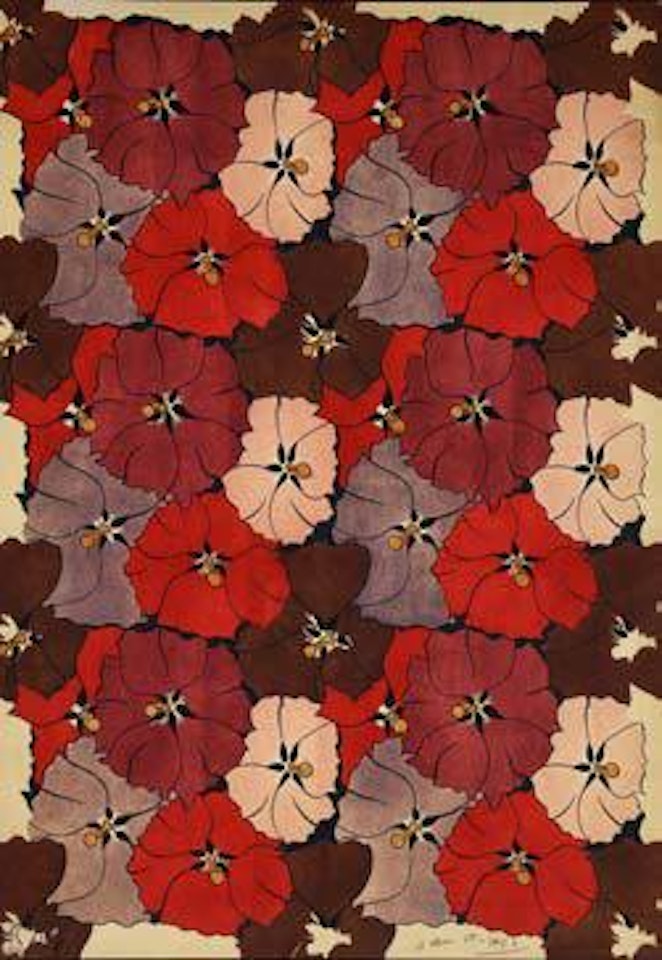 Textile Design, Anemones by Raoul Dufy