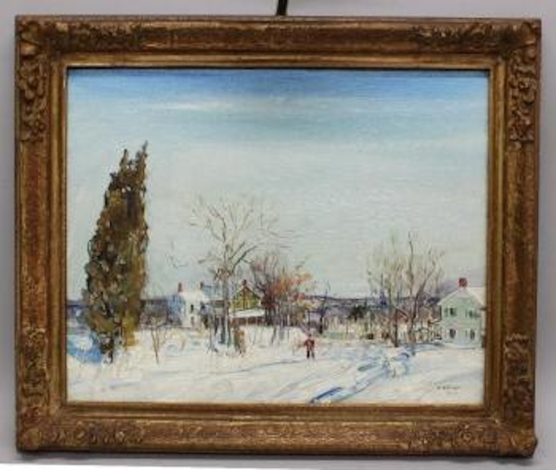 Winter walk by Walter Emerson Baum