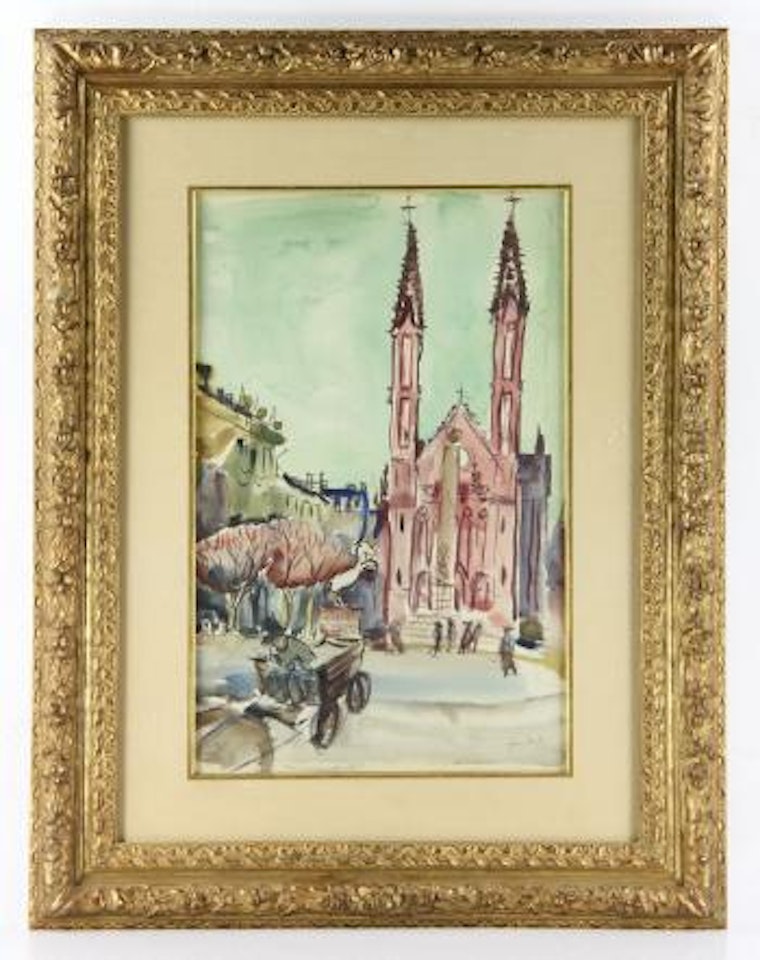Paris church , by Jean Dufy