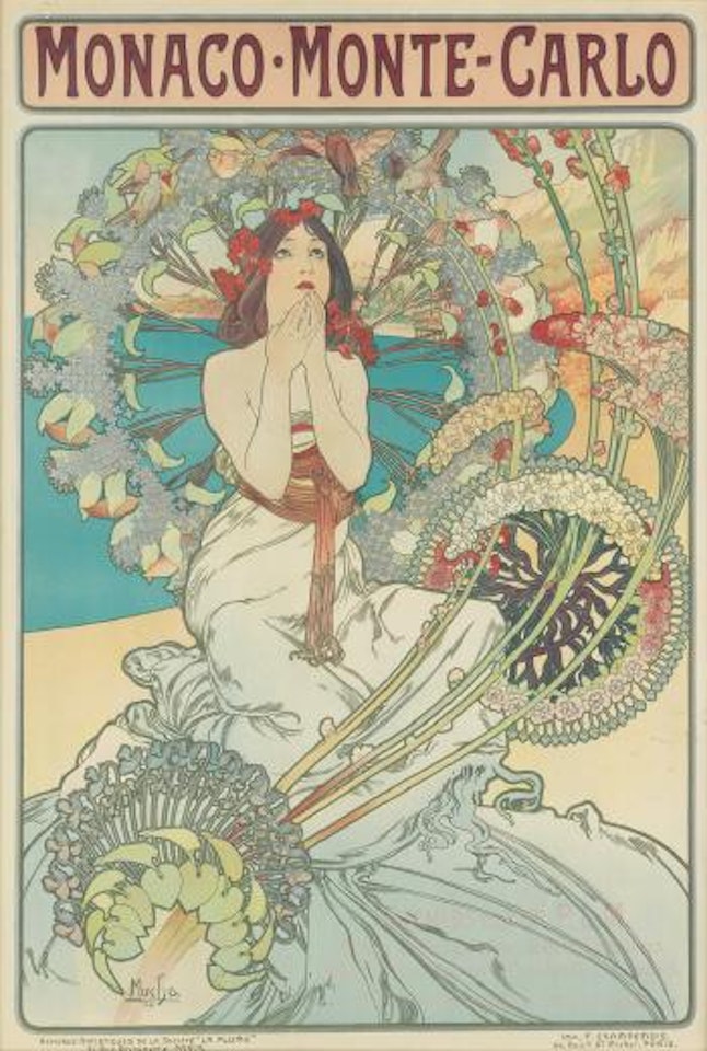 Monaco Monte - Carlo by Alphonse Mucha