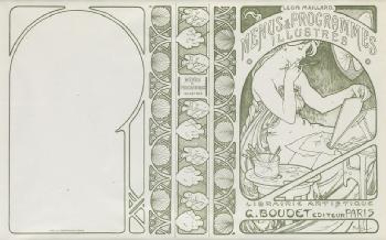 Menu & Programmes Illustrés by Alphonse Mucha