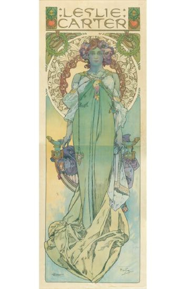 Leslie Carter by Alphonse Mucha