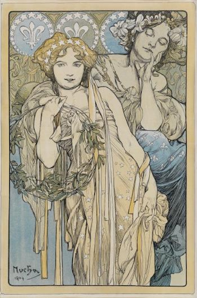 Friendship by Alphonse Mucha