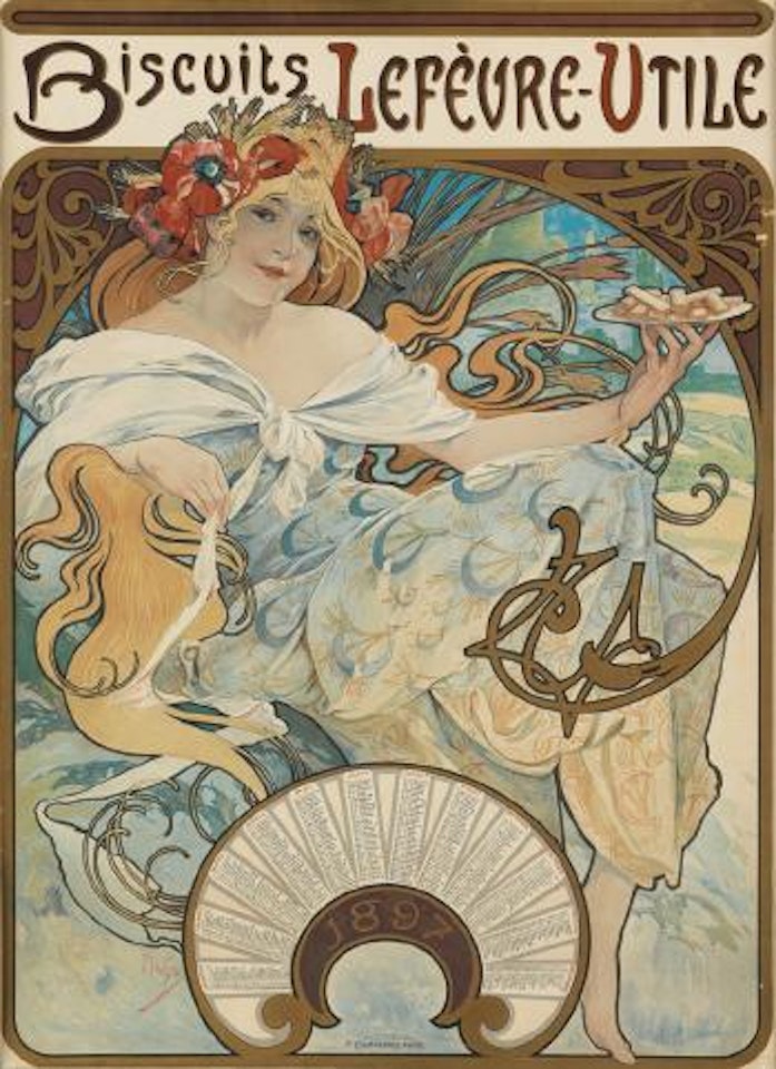 Biscuits Lefèvre - Utile by Alphonse Mucha