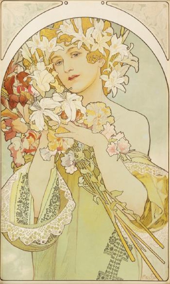 La Fleur by Alphonse Mucha