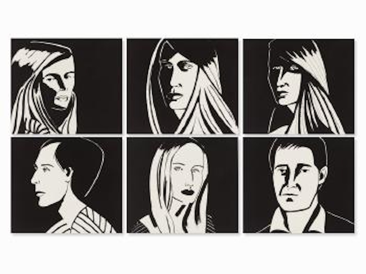 Six Aquatints by Alex Katz