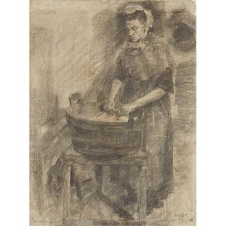 Laveuse ,
1880 by James Ensor