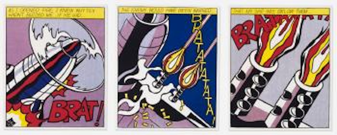 As I Opened Fire poster ,
1966 by Roy Lichtenstein