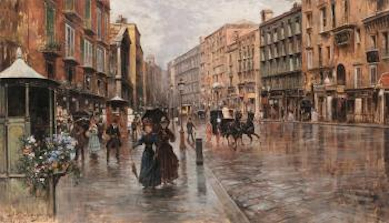 Napoli, via Toledo: impressione di pioggia by Carlo Brancaccio