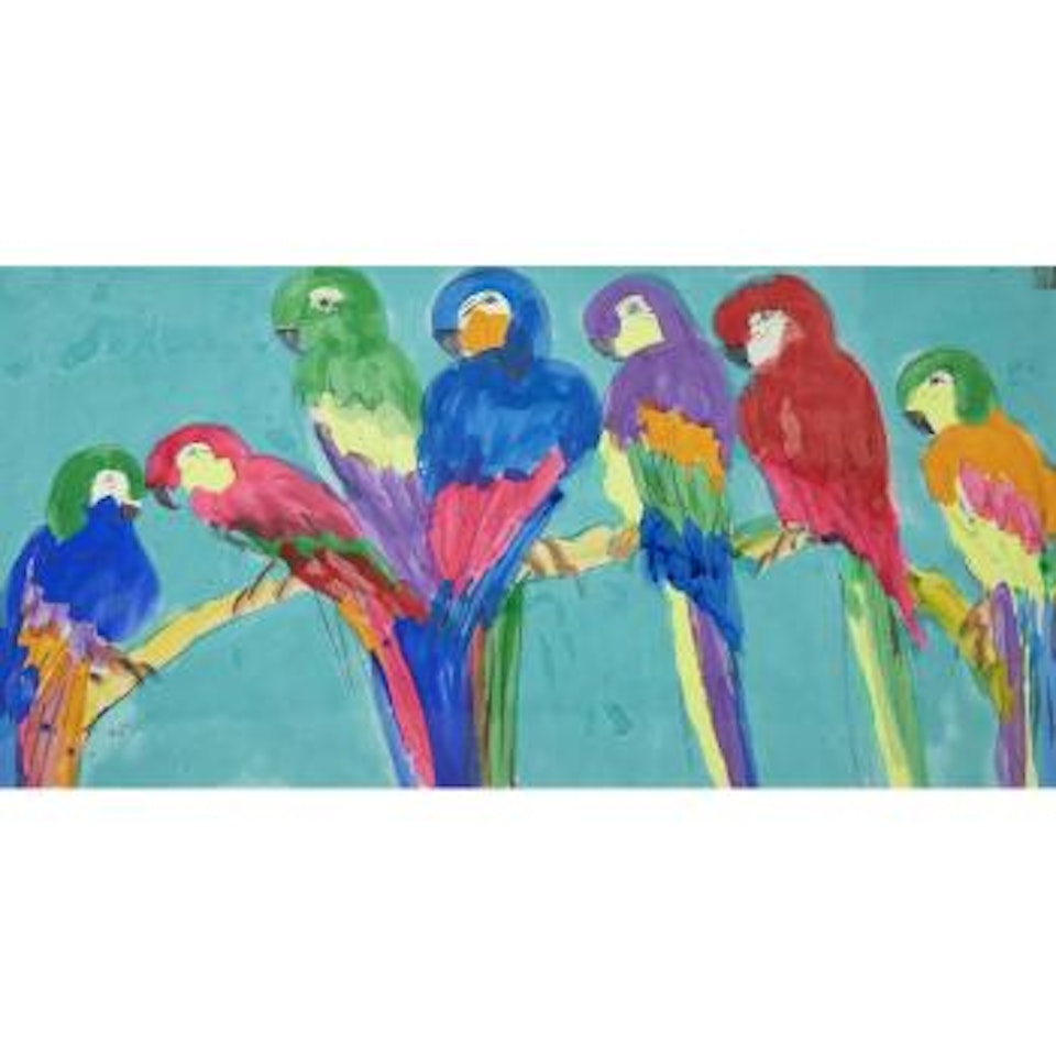 Seven Parrots by Walasse Ting