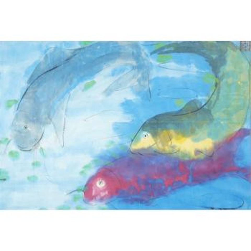 Three Fishes by Walasse Ting