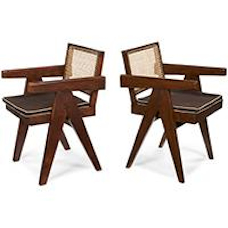 V-Leg armchairs, model PJ-SI-28-A ,
Circa
1953
-
1954 by Pierre Jeanneret
