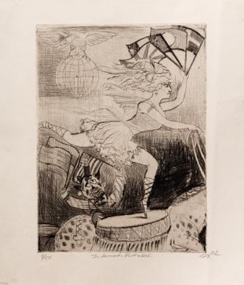 Internationaler Reitakt by Otto Dix