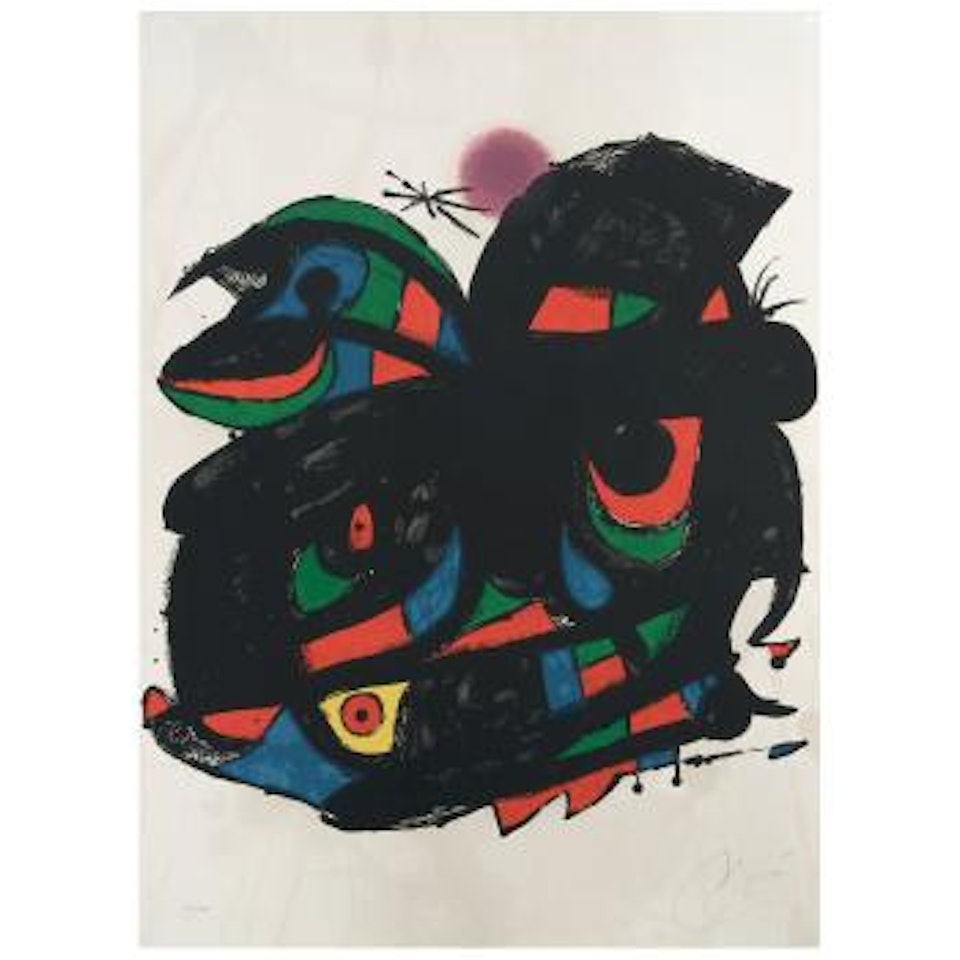 Cartel para la inauguración de la Fundació Joan Miró, Barcelona by Joan Miró