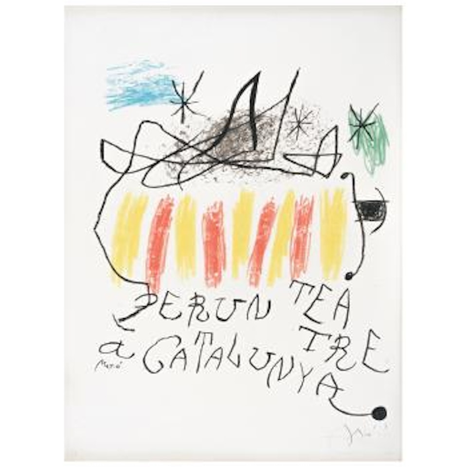 Per un Teatre a Catalunya ,
1973 by Joan Miró
