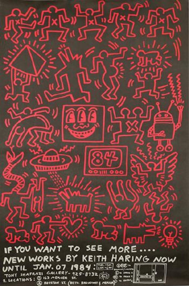 Billboard for Tony Shafrazi Gallery Exhibition ,
Circa
1983 by Keith Haring