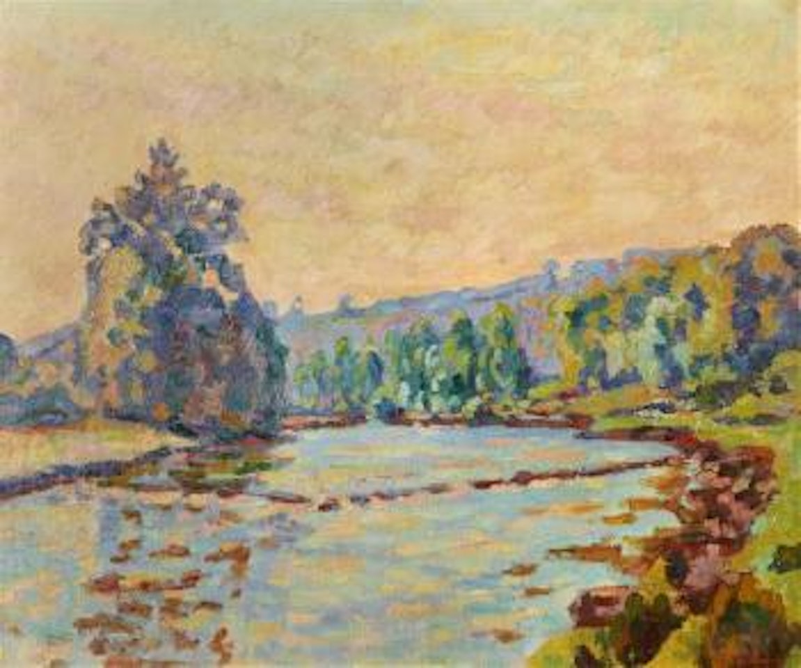 Le barrage de Genetin, Crozant by Armand Guillaumin