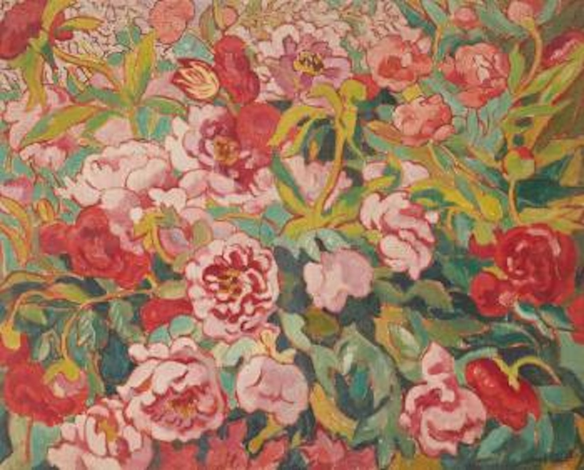 Parterre de pivoines et tulipes by Louis Valtat