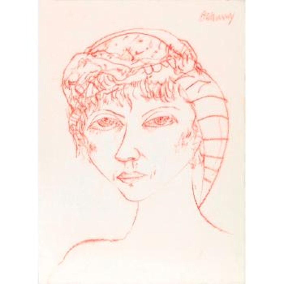 Head of a woman by John Bellany