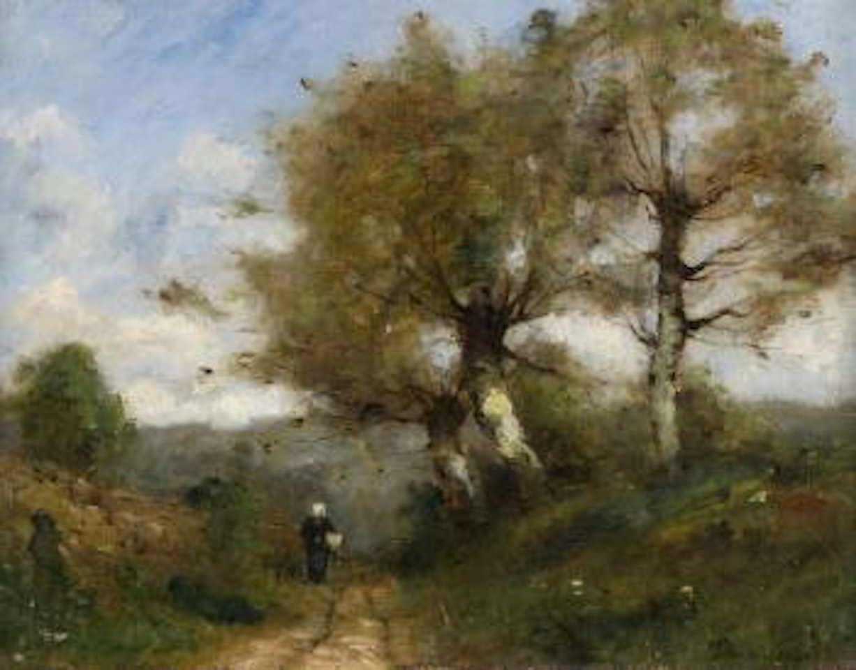 Paysanne sur le chemin by Paul Désiré Trouillebert