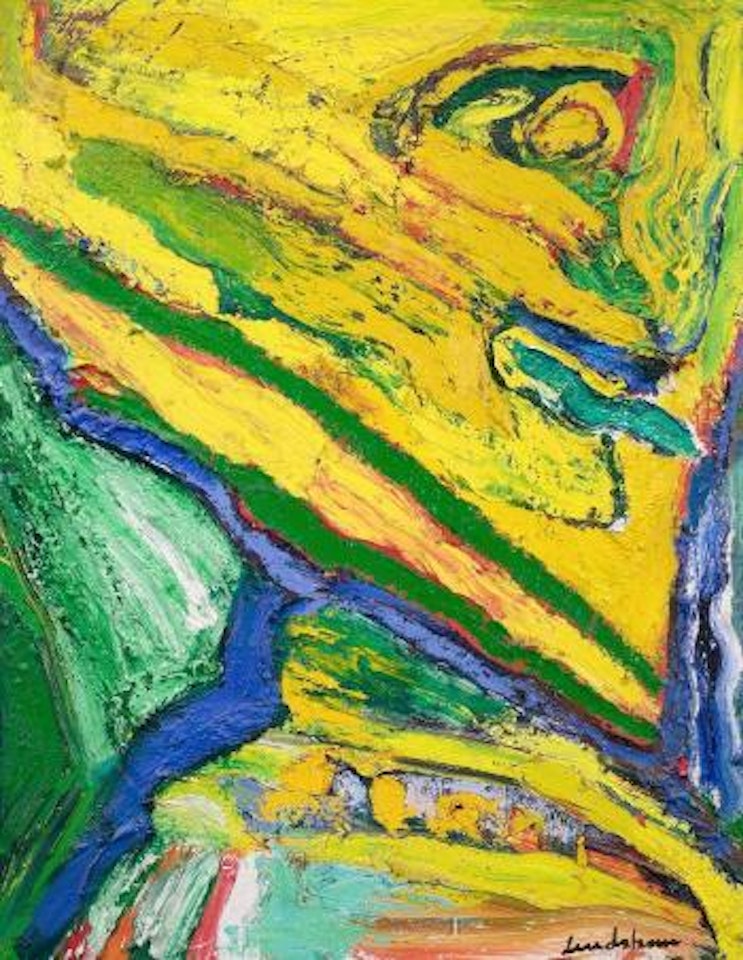 Frau im Sonnenlicht by Bengt Lindstrom