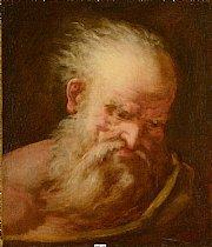 Etude de tête d’un vieillard by Guercino