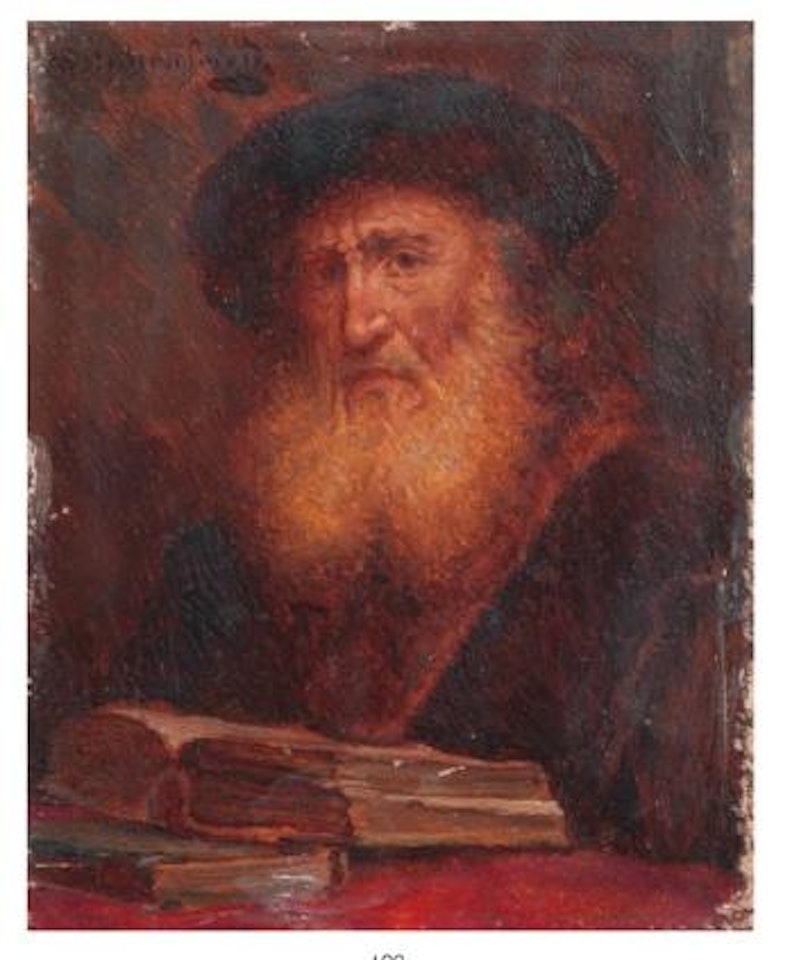 Portrait de rabbin by Alois Heinrich Priechenfried