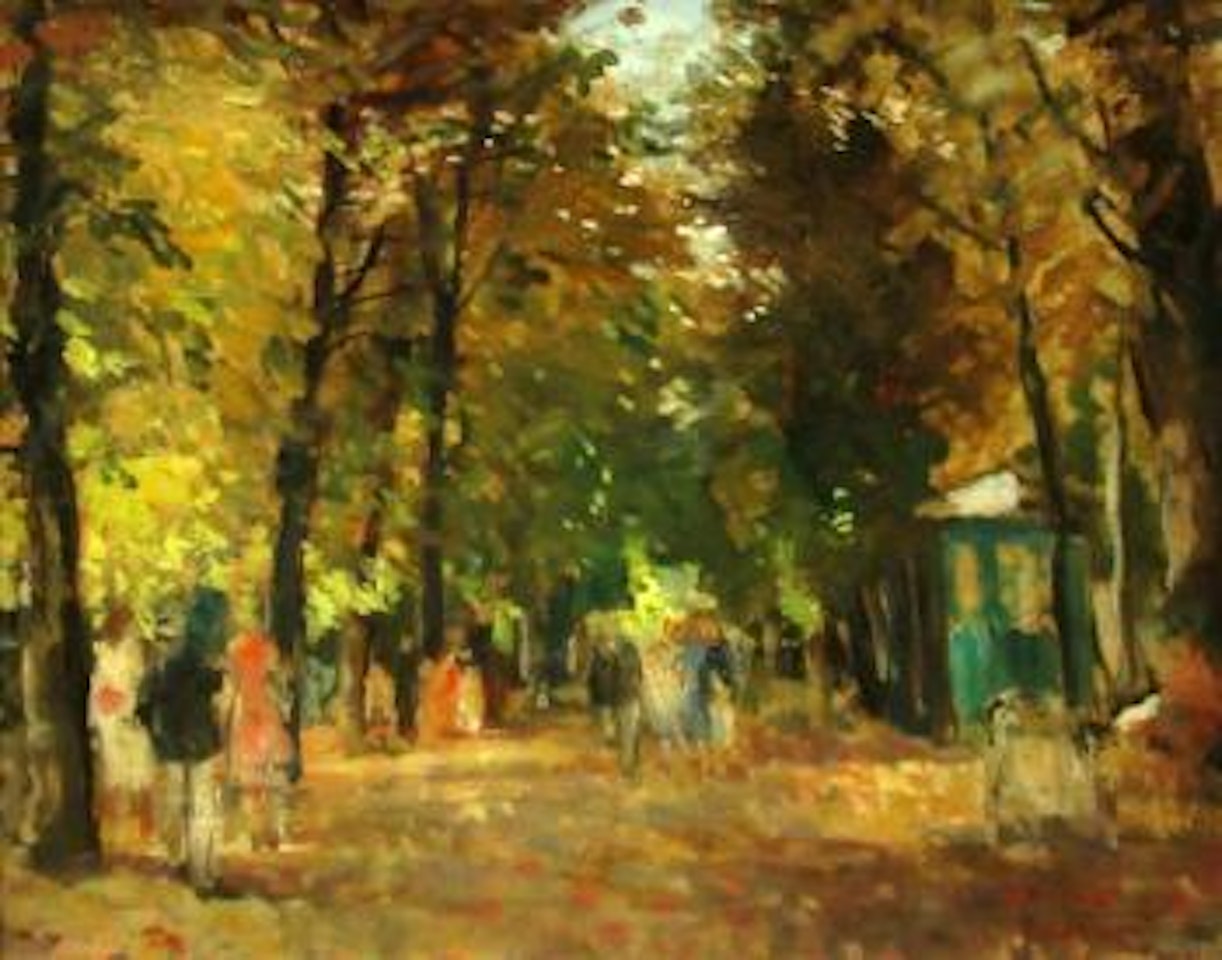 Promenade Au Jardin Du Luxembourg by François Gall