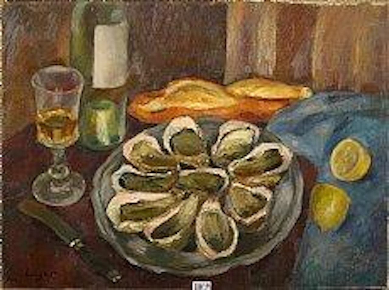 Nature morte aux huîtres by Celso Lagar