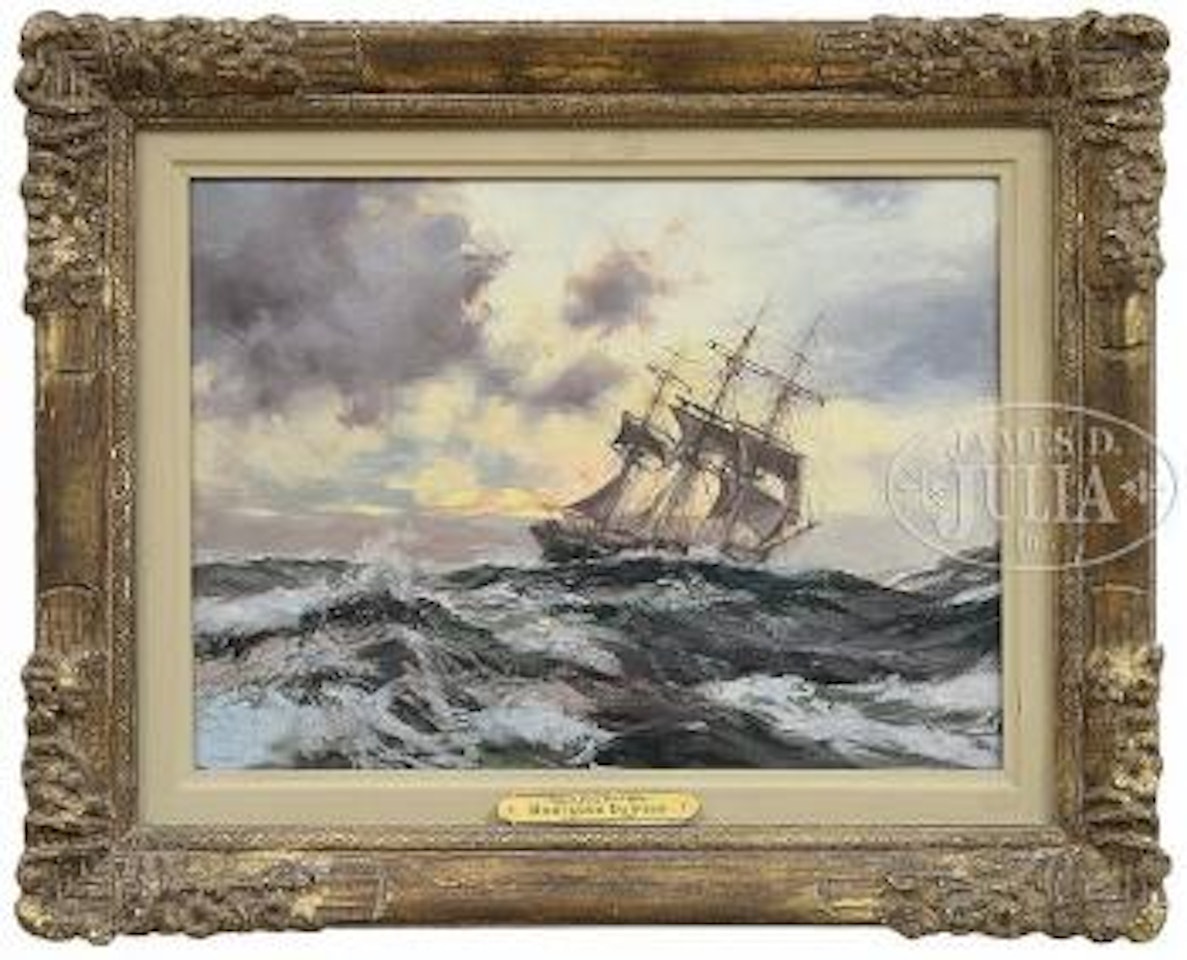 Off the storm bound horn by Montague Dawson